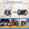 Coast PW10167WH - Fietskar honden - 2-in-1 hondenbuggy tot 80 kg - Wit