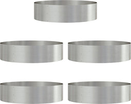 vidaXL - Tuinplantenbakken - 5 - stuks - 80x80x20 - cm - Roestvrij - staal