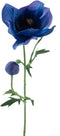 Nova nature - Anemone spray Mina dk blue 63 cm kunstbloem