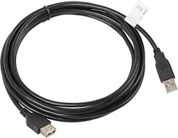 Lanberg CA-USBE-10CC-0030-BK USB-kabel USB 2.0 3 m USB A Zwart