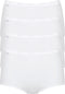 sloggi Basic+ - Dames Maxi slip - Extra zachte naden - Wit (4-pack)