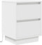 vidaXL - Nachtkastje - met - LED-verlichting - 38x34x50 - cm - wit