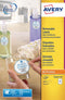 Avery L3415-100 - Etiket 40mm rond - 100 vel (24 etiketten per vel) - Wit (100 vel)