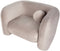 Fauteuil LEIREN Fluweel Taupe