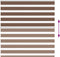 vidaXL - Zebra - rolgordijn - 145x100 - cm - stofbreedte - 140,9cm - polyester - bruin