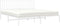 vidaXL - Bedframe - met - hoofdbord - metaal - wit - 180x200 - cm