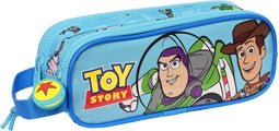 Pennenetui met 2 vakken Toy Story Ready to play Licht Blauw (21 x 8 x 6 cm)