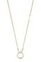 Esprit ESNL00012445 Allison - Collier - Ronde open hanger met zirkonia - Roségoud