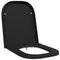 vidaXL - Snelle - Beugel - Toiletbril - met - Soft - Close - in - Duroplast - - - Zwart