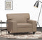 vidaXL Fauteuil 60 cm kunstleer cappuccinokleurig