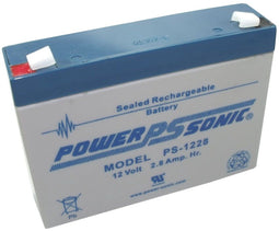Powersonic PS-1228 - Loodzuuraccu 12V 2,8Ah - 133x97x33mm