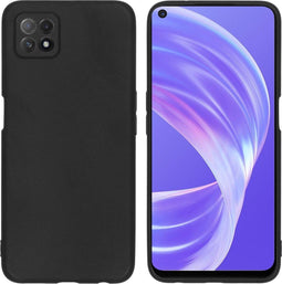 iMoshion Hoesje Geschikt voor Oppo A73 (5G) Hoesje Siliconen - iMoshion Color Backcover - Zwart