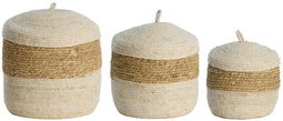 Light & Living Mand Kenmare - Crème - Ø34cm - Set van 3 - Modern