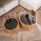 AnLi Style Salontafel set/2 slate round