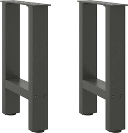 vidaXL - Salontafelpoten - 2 - st - 28x(42-43) - cm - staal - antraciet