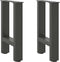 vidaXL - Salontafelpoten - 2 - st - 28x(42-43) - cm - staal - antraciet