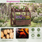 Coast Verhoogde Tuinbak - Houten Plantenbak Wagonvorm - 2 Niveaus - Bruin 56 x 33 x 56,5 cm