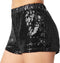Dressforfun Pailletten-short - Hotpants - Sexy glinsterend - Zwart XL