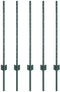 vidaXL - Hekpalen - 5 - stuks - U-profiel - Groen - 80 - cm - Staal