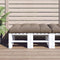 vidaXL - Palletkussen - 120x80x12 - cm - stof - taupe