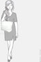 Berba Laguna shopper croco white 805-313