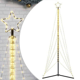 vidaXL LED-kerstboom 525 LEDs 302 cm warmwit