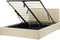 DREUX - Bed met opbergruimte - Beige - 140 x 200 cm - Polyester