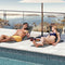 WOLTU LS006dgr-2 - set van 2 strandmatten met rugleuning 3 standen - donkergrijs (2 stuks)