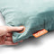 Cozy Una - Draadloos warmtekussen - Infrarood 45x45 cm - Velvet blauw-groen