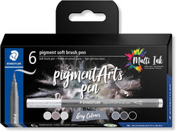 pigment Artsoft brush - kartonnen etui 6 st