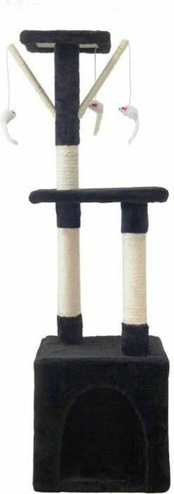 Krabpaal voor Katten Betty 30 x 30 x 110 cm Zwart