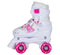 Roces - Quaddy 3.0 - Rolschaatsen - Kinderen - Wit - Roze - 34-37
