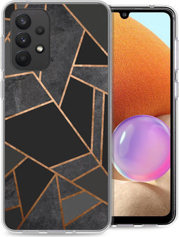 iMoshion Hoesje Geschikt voor Samsung Galaxy A33 Hoesje Siliconen - iMoshion Design hoesje - Zwart / Black Graphic
