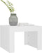 vidaXL - Salontafel - 50x50x35 - cm - bewerkt - hout - wit