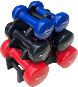 Dumbbell set - 6 stuks - 1-3 kg - vinyl gecoat