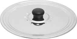 Universele RVS spatdeksel/pannendeksel voor pannen van 22/24/26 cm - Kookpannen accessoires