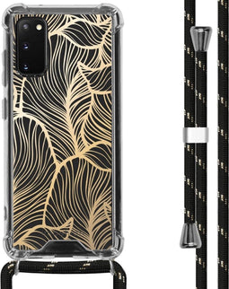 iMoshion Hoesje Geschikt voor Samsung Galaxy S20 Hoesje Met Koord - iMoshion Design Hoesje met Koord - Goud / Transparant / Goud
