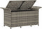 vidaXL - Tuinbank - met - kussen - 116x46x57 - cm - poly - rattan - grijs