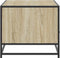 vidaXL - Salontafel - 100x50x45 - cm - bewerkt - hout - en - metaal - sonoma - eiken