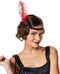 dressforfun Charleston - Vrouwenkostuum - Jurk met franjes en haarband - M (4260552083937)