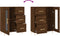 vidaXL - Dressoir - 69,5x34x90 - cm - bewerkt - hout - bruin - eikenkleur