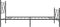 vidaXL - Bedframe - met - hoofd- - en - voeteneinde - metaal - zwart - 100x200 - cm