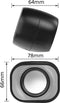 Eminent EM3513 - Stereo Speaker 2.0 - 6 Watt - Zwart