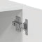 vidaXL - Wasmachinekast - 64x24x190 - cm - bewerkt - hout - hoogglans - wit