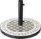 ProGarden - Parasolvoet - met - terra-design - Mosaic - groen - en - wit