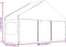 vidaXL - Prieel - met - dak - 11,15x5,88x3,75 - m - polyetheen - wit