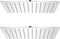 vidaXL - Regendouchekop - 2 - st - 20x30 - cm - roestvrij - staal