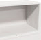 vidaXL - Hoofdbord - met - opbergruimte - 75 - cm - massief - grenenhout - wit