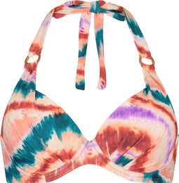 CYELL Indian Ink - Halter bikinitop - Voorgevormde cups met beugel - Meerkleurig