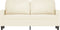 vidaXL - Tweezitsbank - 140 - cm - fluweel - crèmekleurig